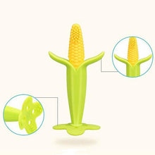 Load image into Gallery viewer, Infant Baby Teether Toy Silicone Banana Corn Baby Teethers Toy Soothing Teething Pacifier Chew Infant Oral Tooth Brush 7-9Months